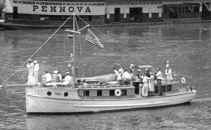 Close up of Naval Reserve Yacht from collection of Monongahela River Buffs