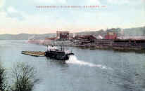 Steamer BERTHA at Monessen  Postcard dated 1913