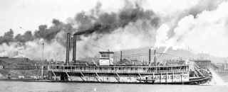 Photo of Steamer CHARLES BROWN from S&D Reflector December 1972   Photo taken during 1890s