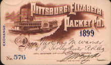 Packet Company Pass 1899 