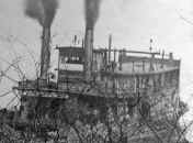 Close up of Steamer "HECLA"
