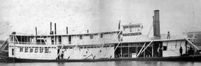 Photo of Steamer RESCUE from collection of Monongahela River Buffs