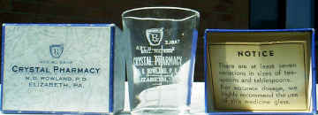 Crystal Pharmacy Medicine Glass 