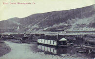 Monongahela River Dock No 12   Postcard  dated 1910