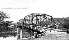 Point Marion Bridge on Opening Day 1909