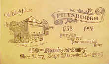 Postcard Advertising the Pittsburgh Sequicentennial   1908